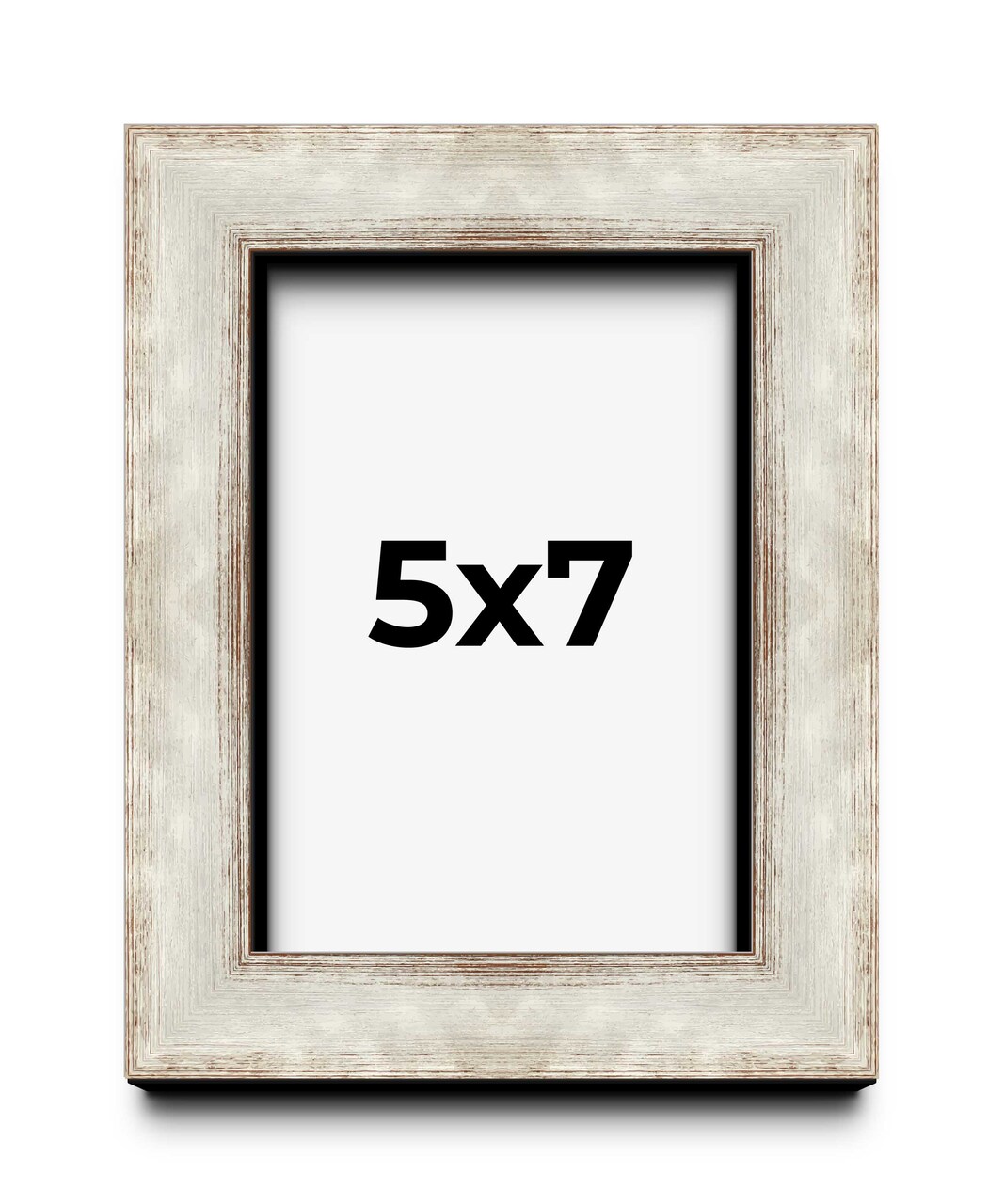 5x7 Modern Shadow Box 1.5" Depth Picture Frame with UV-Resistant Acrylic & Acid Free Backing, Available in 3 Finishes - Black, Silver, White
